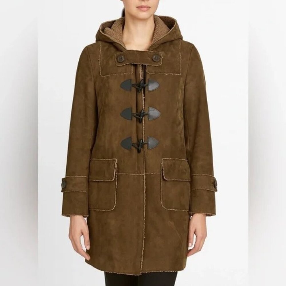 Vintage Max Mara Hooded Teddy Coat (M)